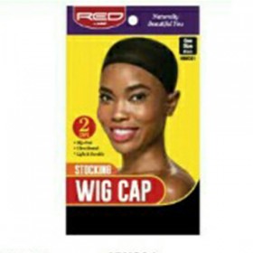 Red by Kiss Stocking Wig Cap Black HWC01 2PCS